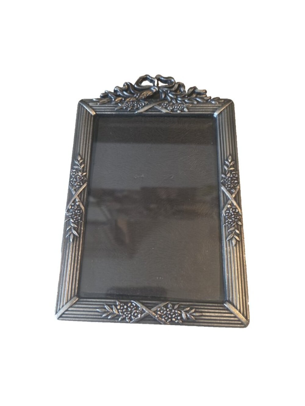 Vintage Metal Frame for 3.5"x5" Photo Picture Ornate Floral Regency